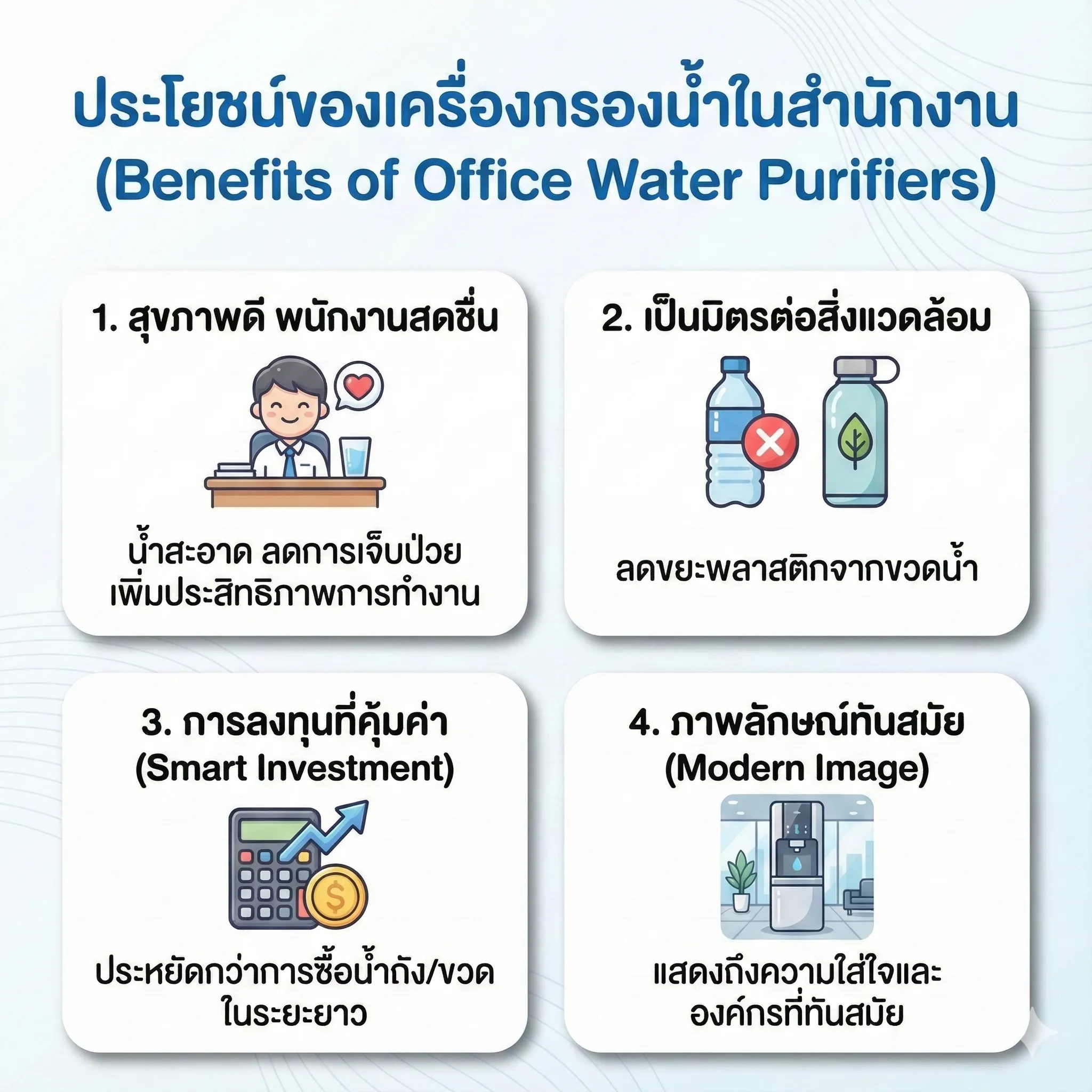 เครื่องกรองน้ำสำนักงาน