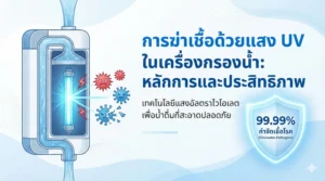 การฆ่าเชื้อด้วยแสง UV ในเครื่องกรองน้ำ: หลักการและประสิทธิภาพ