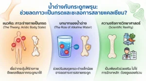น้ำด่างกับกระดูกพรุน: ช่วยลดภาวะเป็นกรดและชะลอการสลายแคลเซียม?