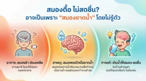 สมองตื้อ ไม่สดชื่น? อาจเป็นเพราะ "สมองขาดน้ำ" โดยไม่รู้ตัว