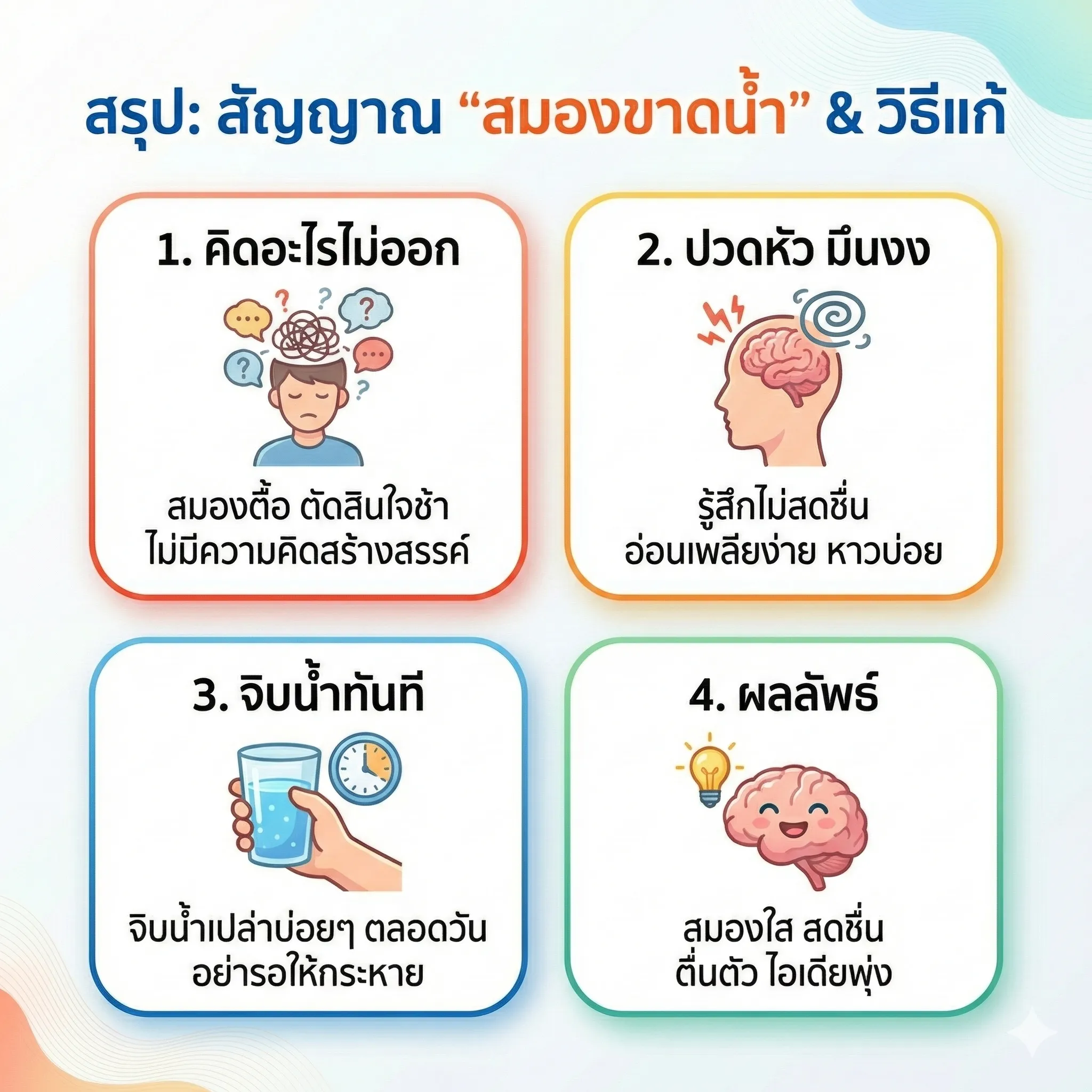 สมองขาดน้ำ