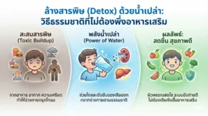 ล้างสารพิษ (Detox) ด้วยน้ำเปล่า: วิธีธรรมชาติที่ไม่ต้องพึ่งอาหารเสริม