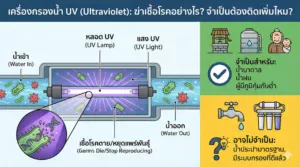 เครื่องกรองน้ำ UV (Ultraviolet) ฆ่าเชื้อโรคได้อย่างไร? จำเป็นต้องติดเพิ่มไหม?