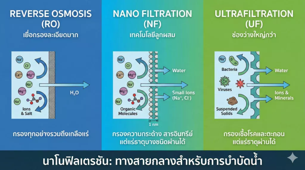Nano Filtration คืออะไร? เทคโนโลยีลูกผสมระหว่าง RO และ UF ที่คุณอาจไม่เคยรู้