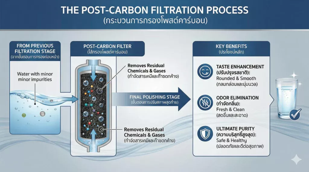Post-Carbon (โพสต์คาร์บอน) คืออะไร? ไส้กรองขั้นตอนสุดท้ายที่ขาดไม่ได้เพื่อรสชาติที่กลมกล่อม