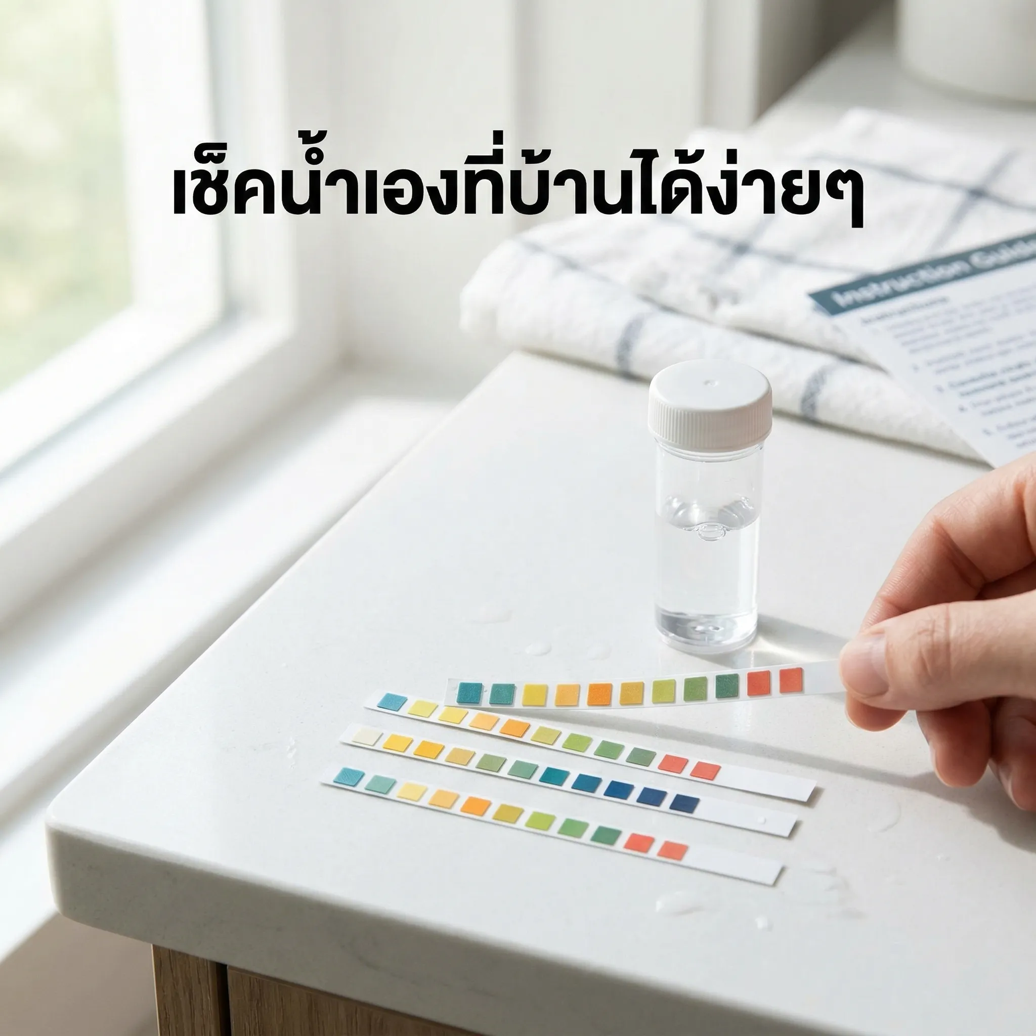 ทดสอบคุณภาพน้ำ