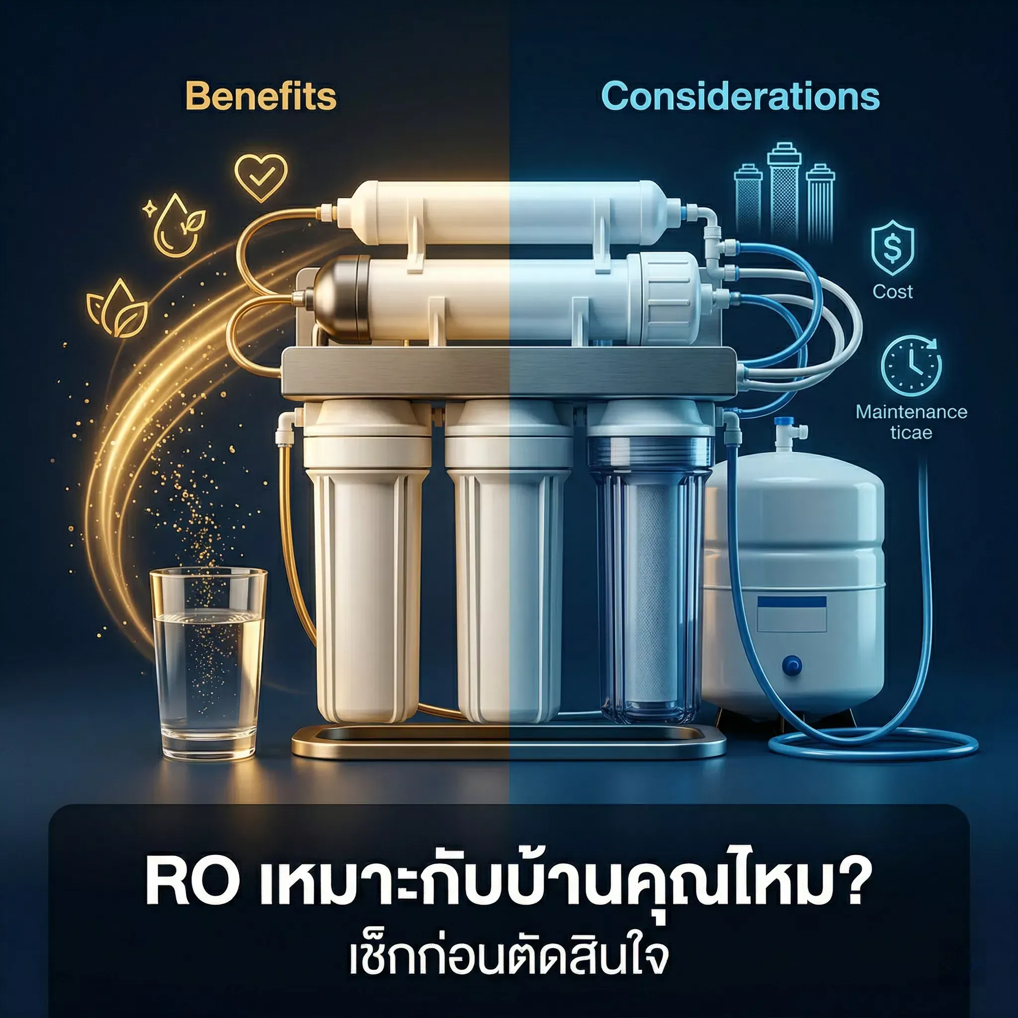 ข้อดี-ข้อเสียเครื่องกรองน้ำ RO