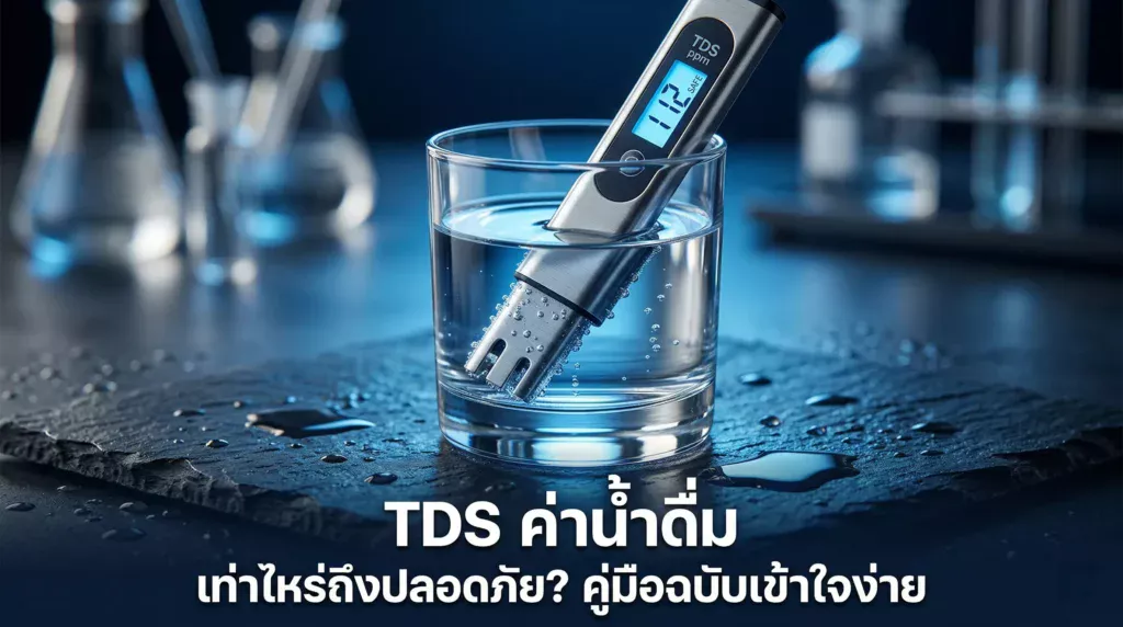 TDS ค่าน้ำดื่ม เท่าไหร่ที่ปลอดภัย? คู่มือเข้าใจง่ายสำหรับคนทั่วไป