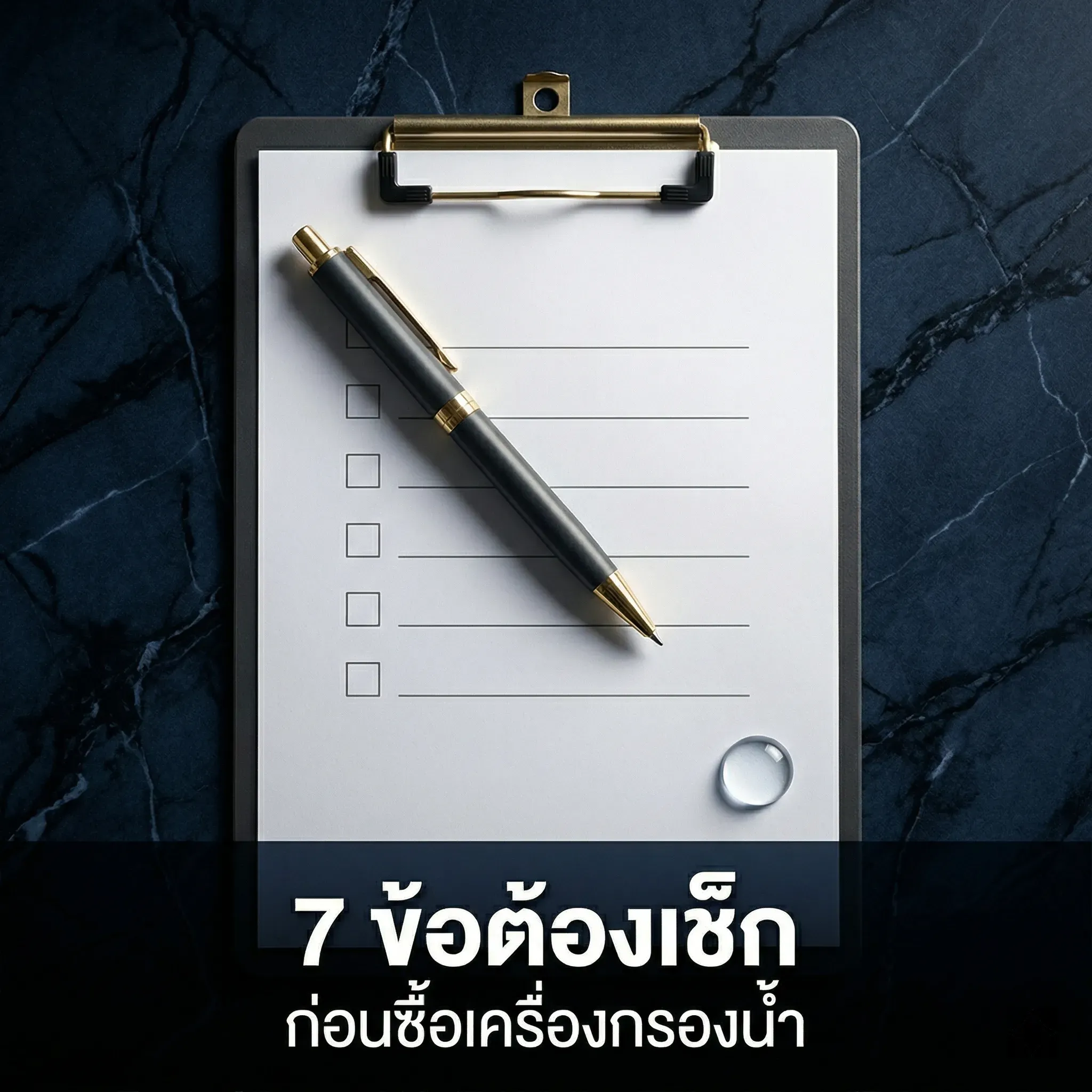 checklist ก่อนซื้อเครื่องกรองน้ำ