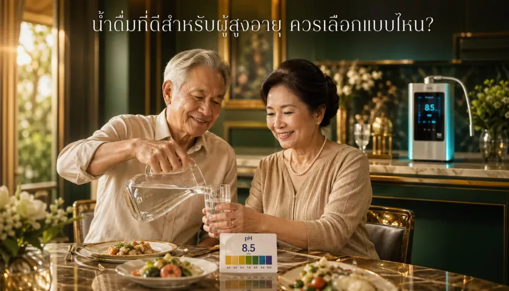 น้ำดื่มที่ดีสำหรับผู้สูงอายุ ควรเลือกแบบไหน?