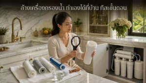 ล้างเครื่องกรองน้ำ ทำความสะอาดถังน้ำ ทำเองได้ไหม?