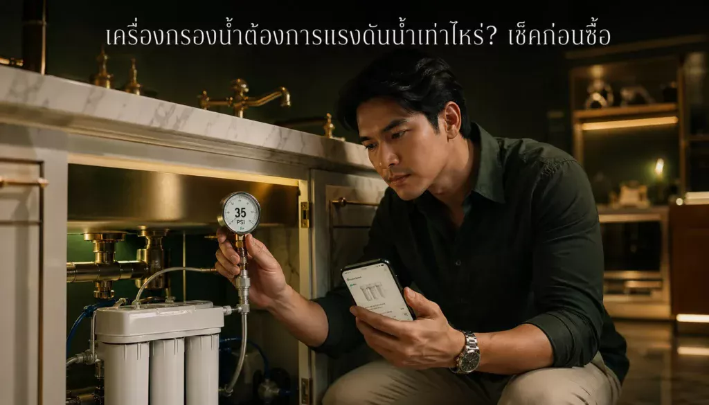 เครื่องกรองน้ำต้องการแรงดันน้ำเท่าไหร่? เช็คก่อนซื้อ ไม่งั้นใช้ไม่ได้