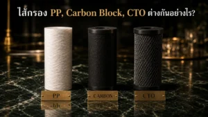 ไส้กรอง PP Carbon Block CTO ต่างกันอย่างไร? เลือกแบบไหนเหมาะกับใคร ปี 2026