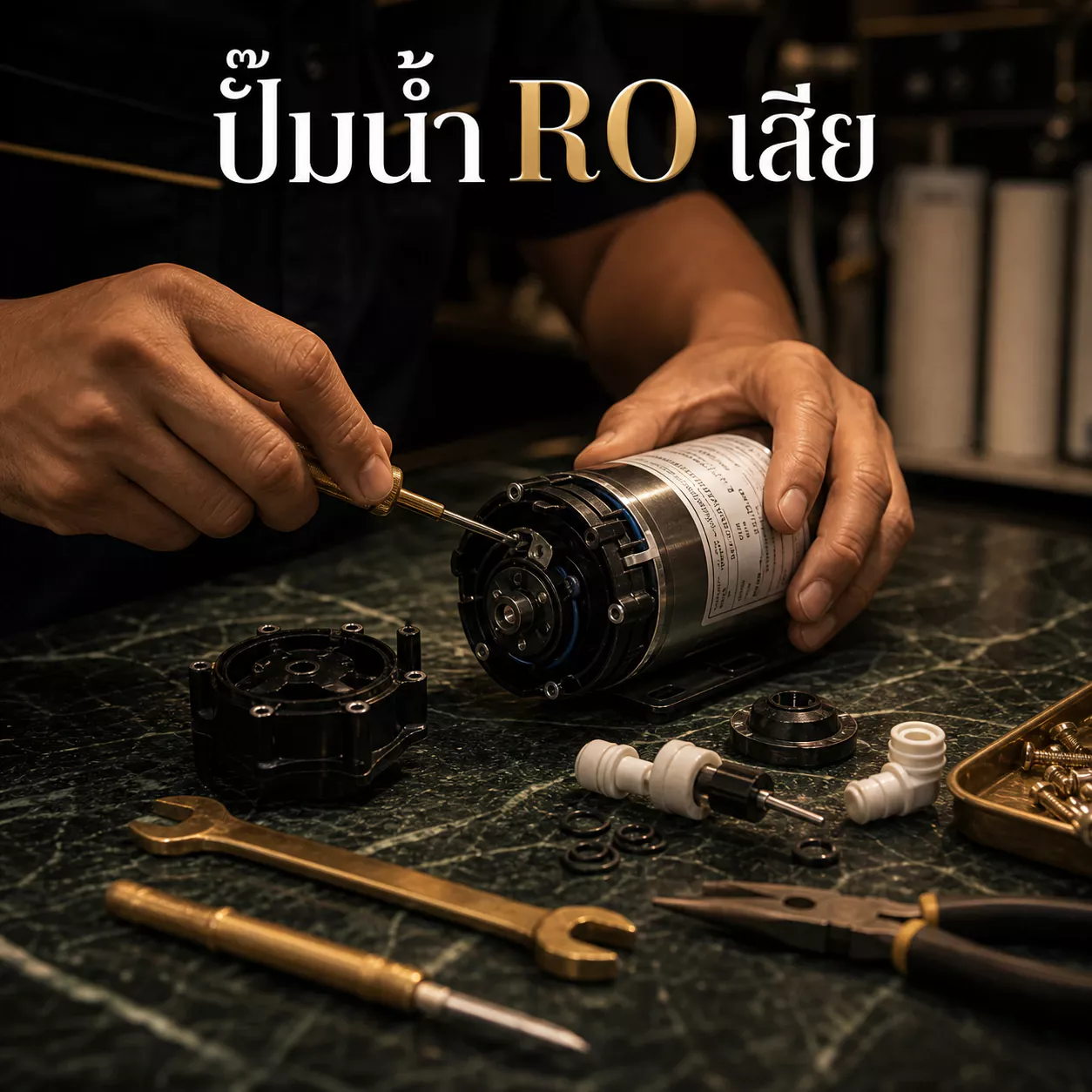 ปั๊มน้ำ RO เสีย