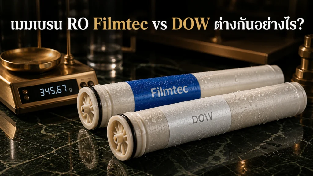 เมมเบรน RO Filmtec vs DOW ต่างกันอย่างไร? เลือกซื้ออันไหนคุ้มกว่า ปี 2026