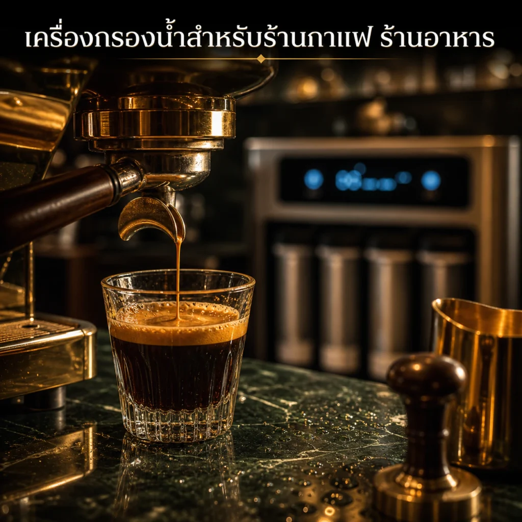 เครื่องกรองน้ำร้านกาแฟ