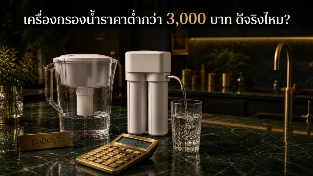 เครื่องกรองน้ำราคาต่ำกว่า 3,000 บาท ดีจริงไหม? 6 รุ่นยอดนิยม ปี 2026