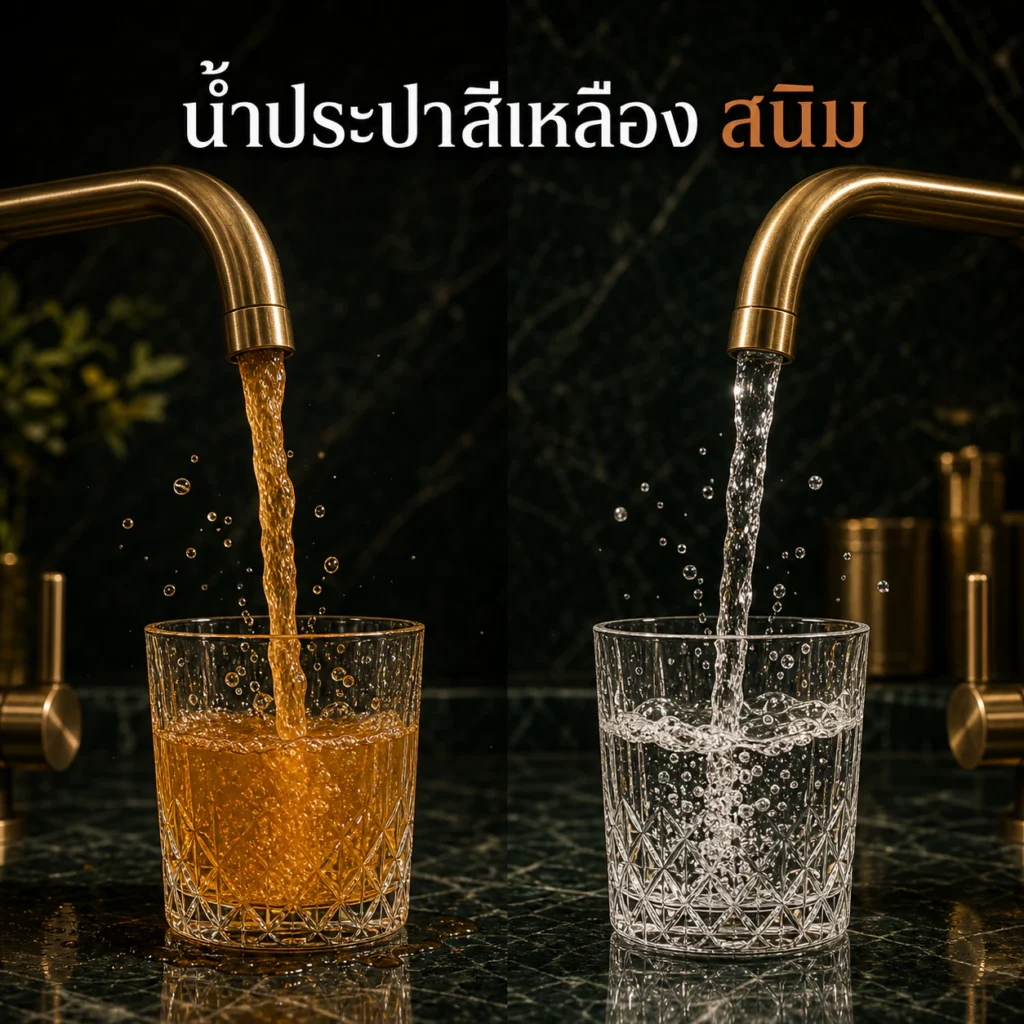 น้ำประปาสีเหลือง