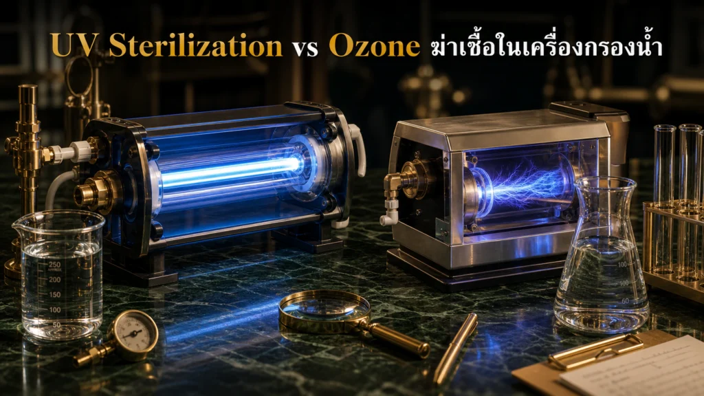 UV Sterilization vs Ozone ระบบฆ่าเชื้อในเครื่องกรองน้ำไหนดีกว่า ปี 2026?