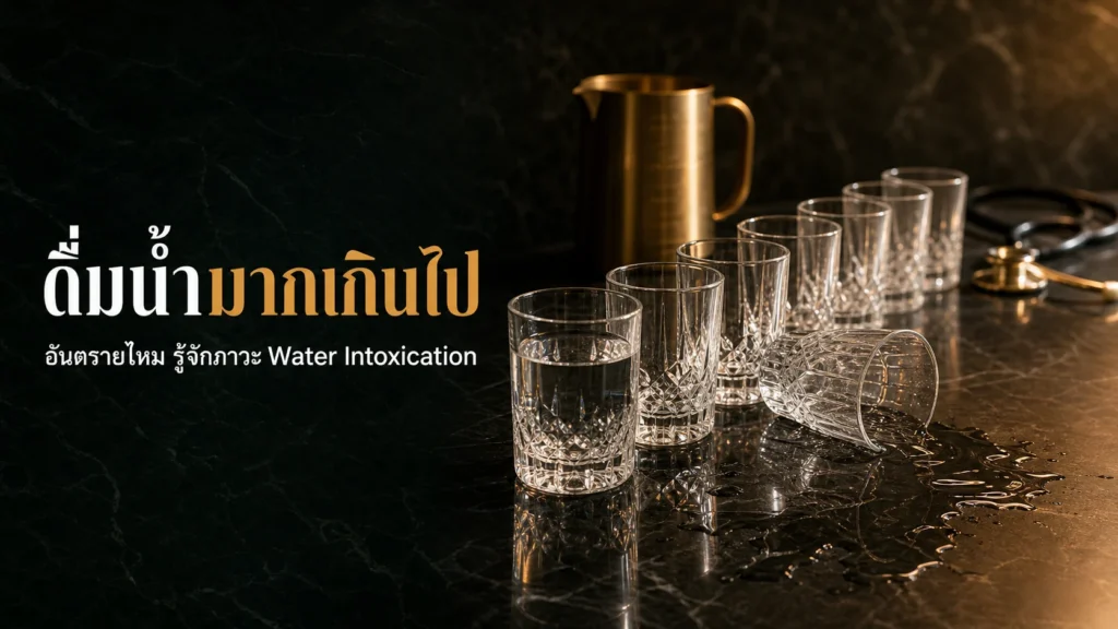 ดื่มน้ำมากเกินไปอันตรายไหม? รู้จักภาวะ Water Intoxication ปี 2026