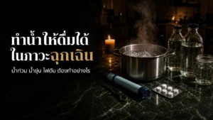 น้ำท่วมน้ำขุ่น ทำน้ำให้ดื่มได้ในภาวะฉุกเฉิน ปี 2026