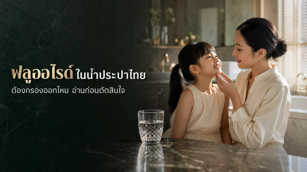 ฟลูออไรด์ในน้ำประปาไทย ต้องกรองออกไหม ปี 2026?